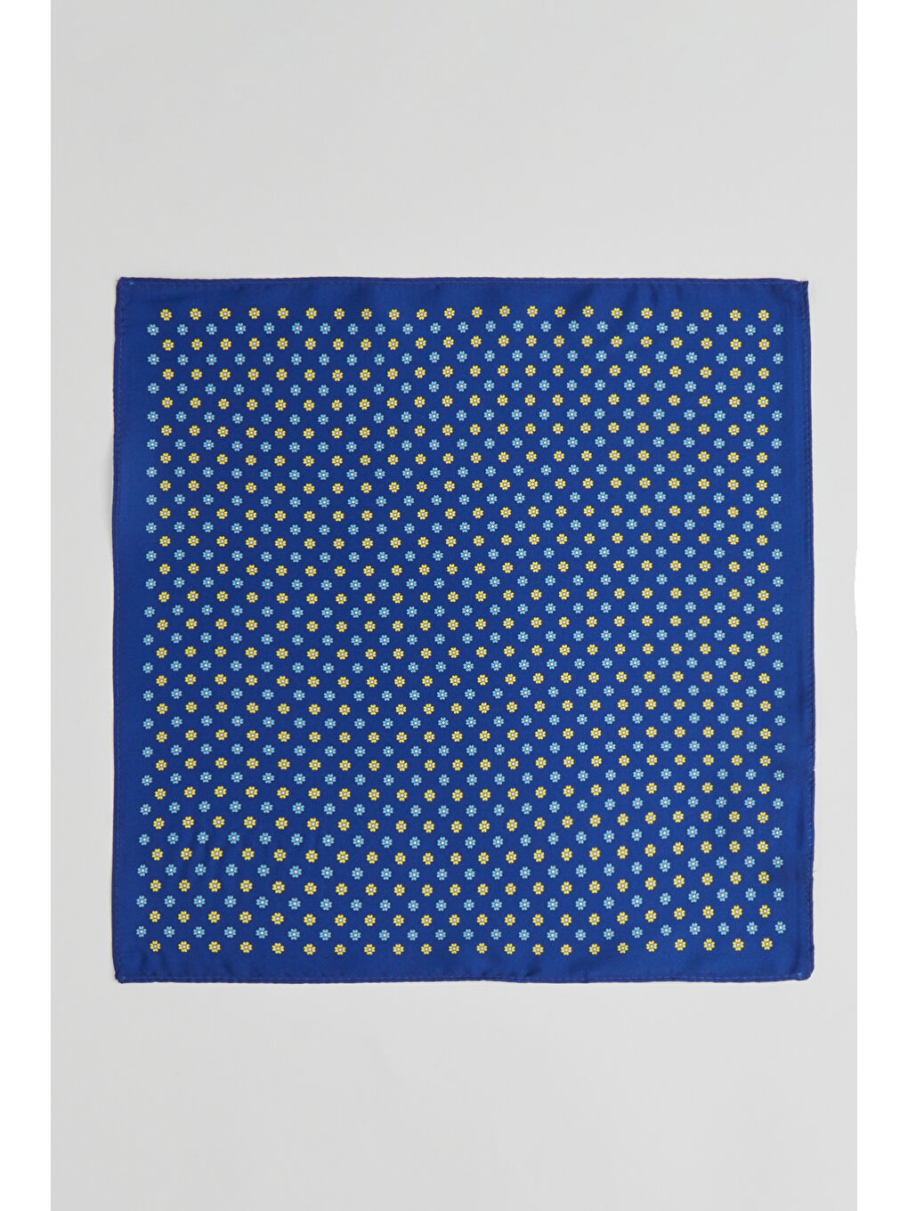 Erkek Lacivert-Sarı Desenli Mendil-2