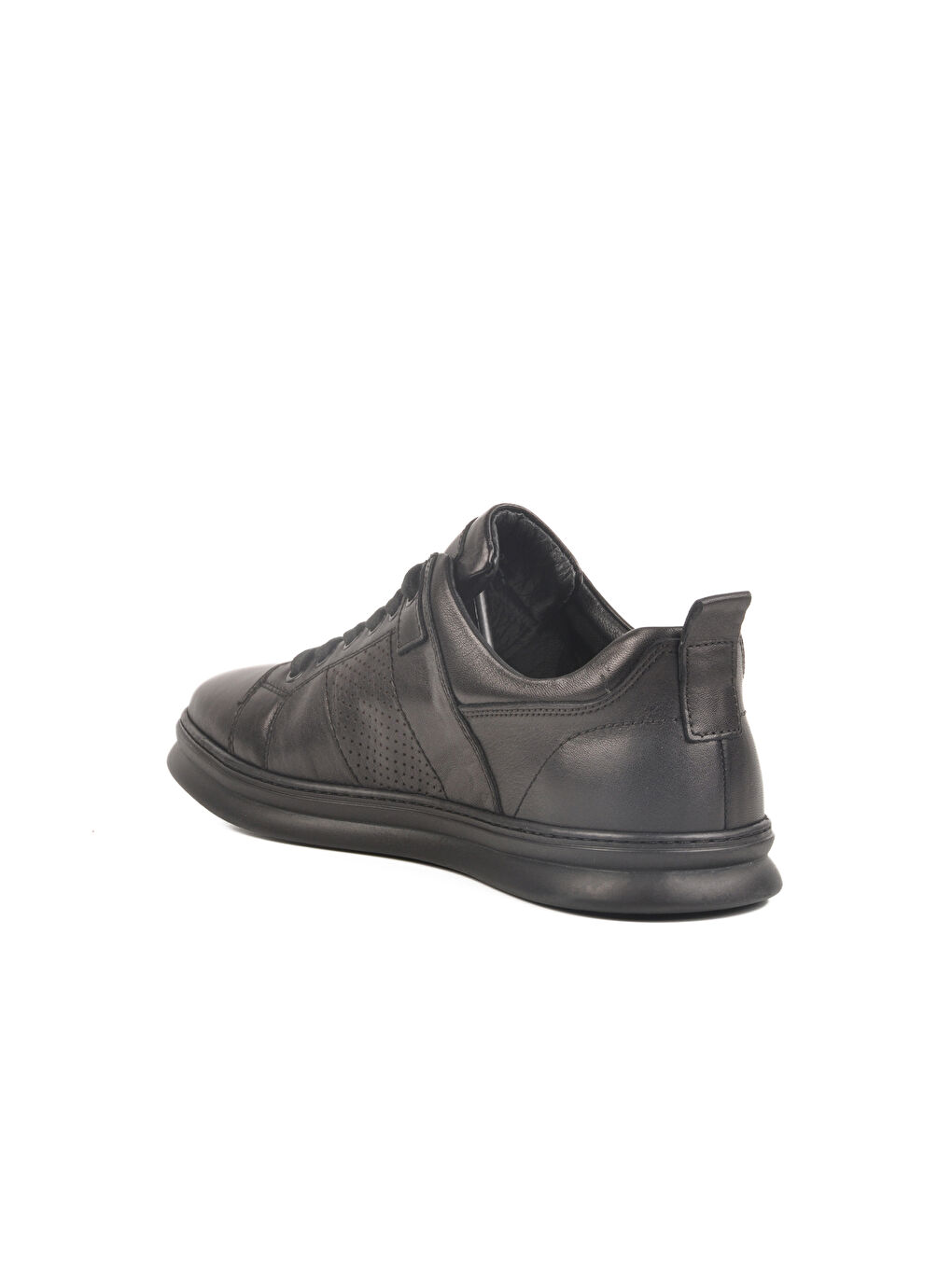 Siyah Hakiki Deri Erkek Casual Ayakkabı LO0875-2272 M-3
