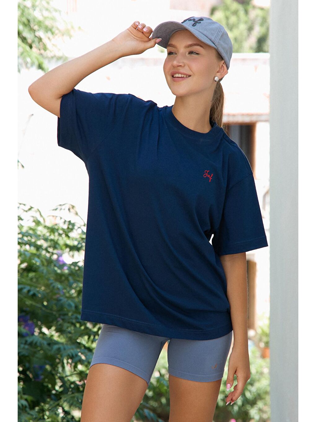 Lacivert Üst Giyim, T-shirt, Aura