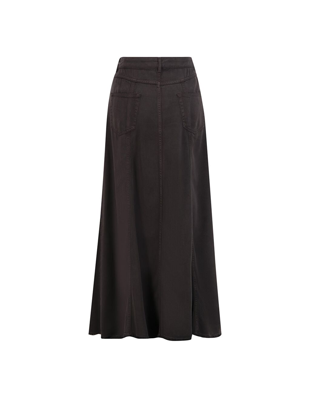 Kahverengi Lyocell Etek 25Yd9135 Acı Kahve-4