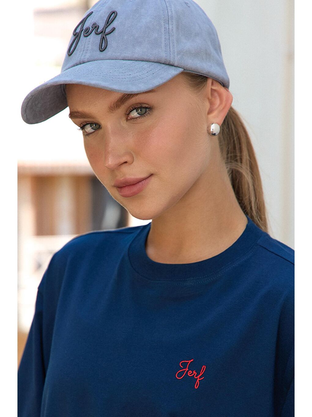 Lacivert Üst Giyim, T-shirt, Aura-2