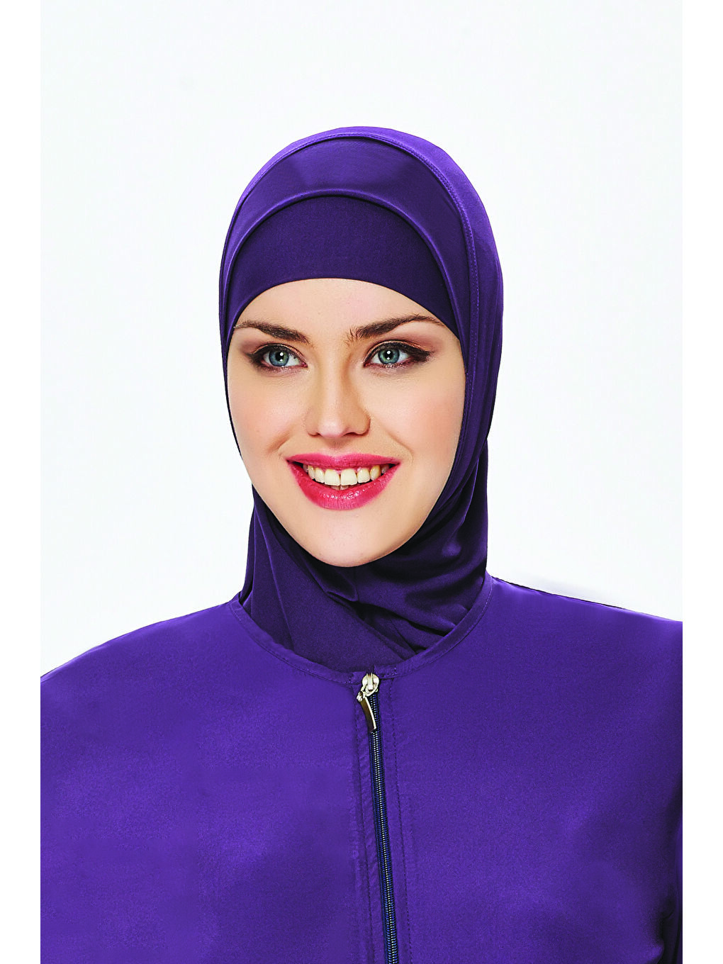 Yüzücü Eşarp Havuz Deniz Eşarp RBE-01 Mor02-2