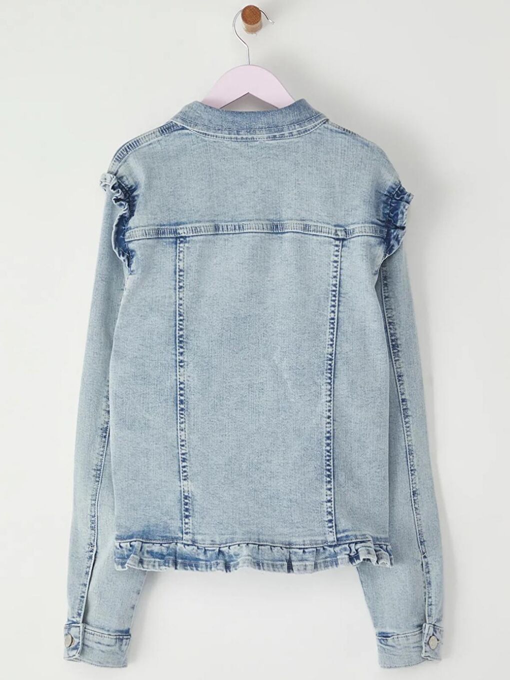 Kız Çocuk Açık Mavi Denim Ceket-2