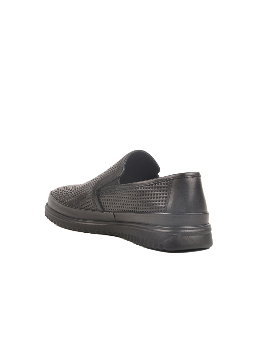 Siyah Hakiki Deri Erkek Casual Ayakkabı LO2070-C200 M-3