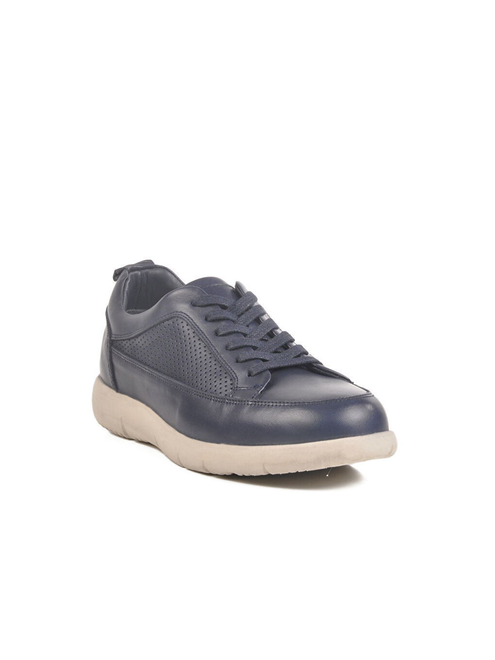 Lacivert Hakiki Deri Erkek Casual Ayakkabı Lion M-2