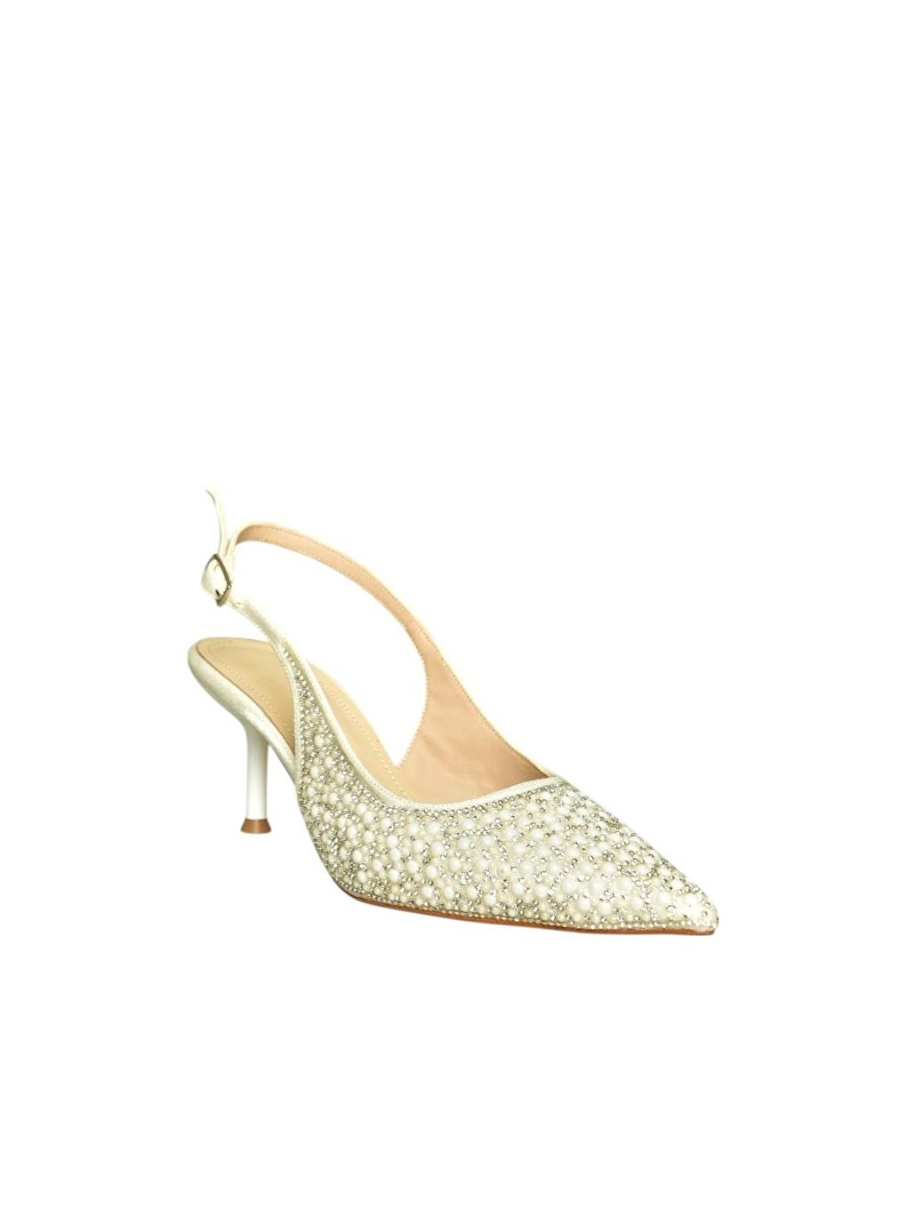 Bej Kadın Topuklu Ayakkabı U676520404-5