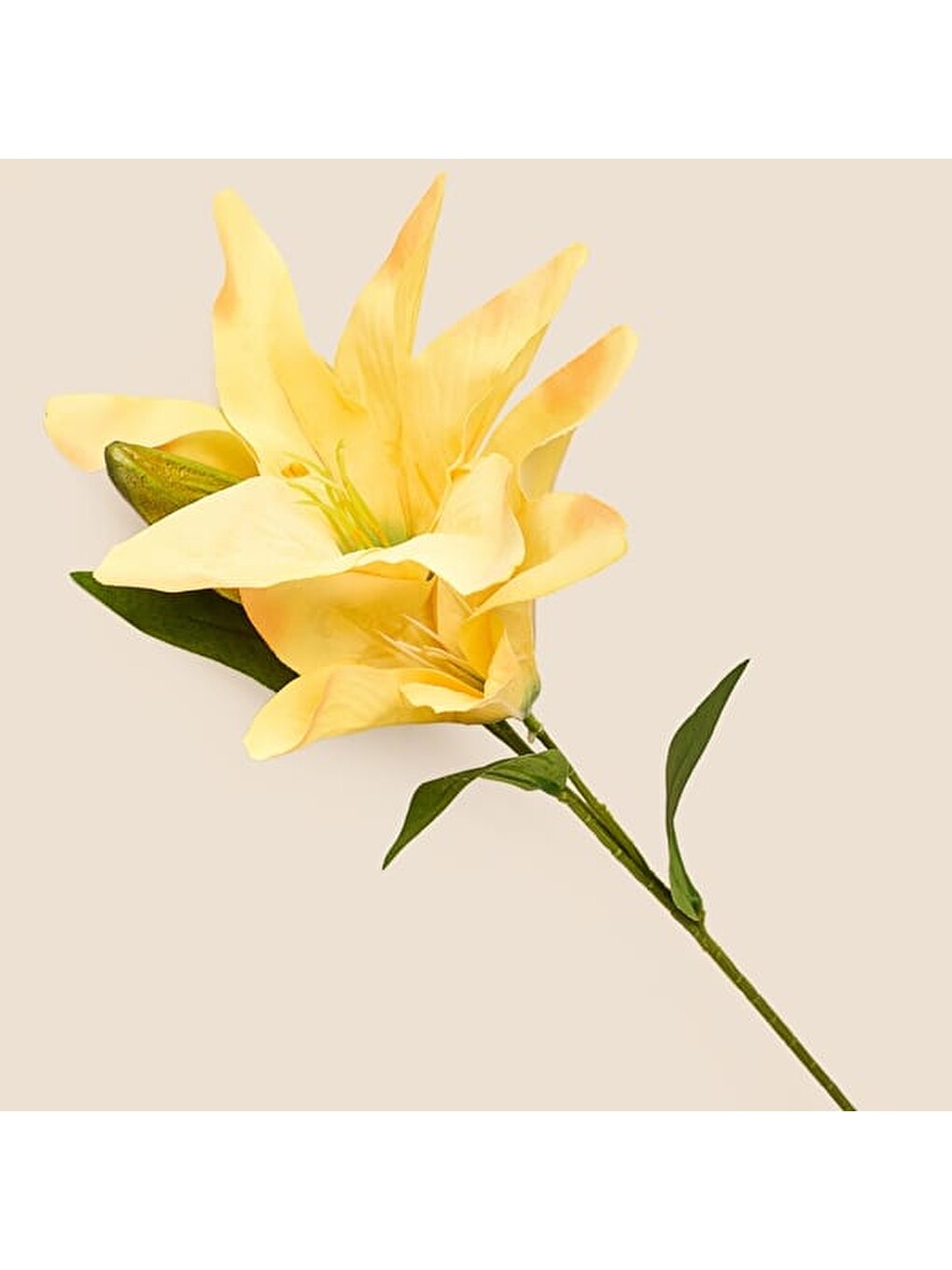 Deco Zambak Yapay Dal Çiçek - Sarı - 61 cm-2