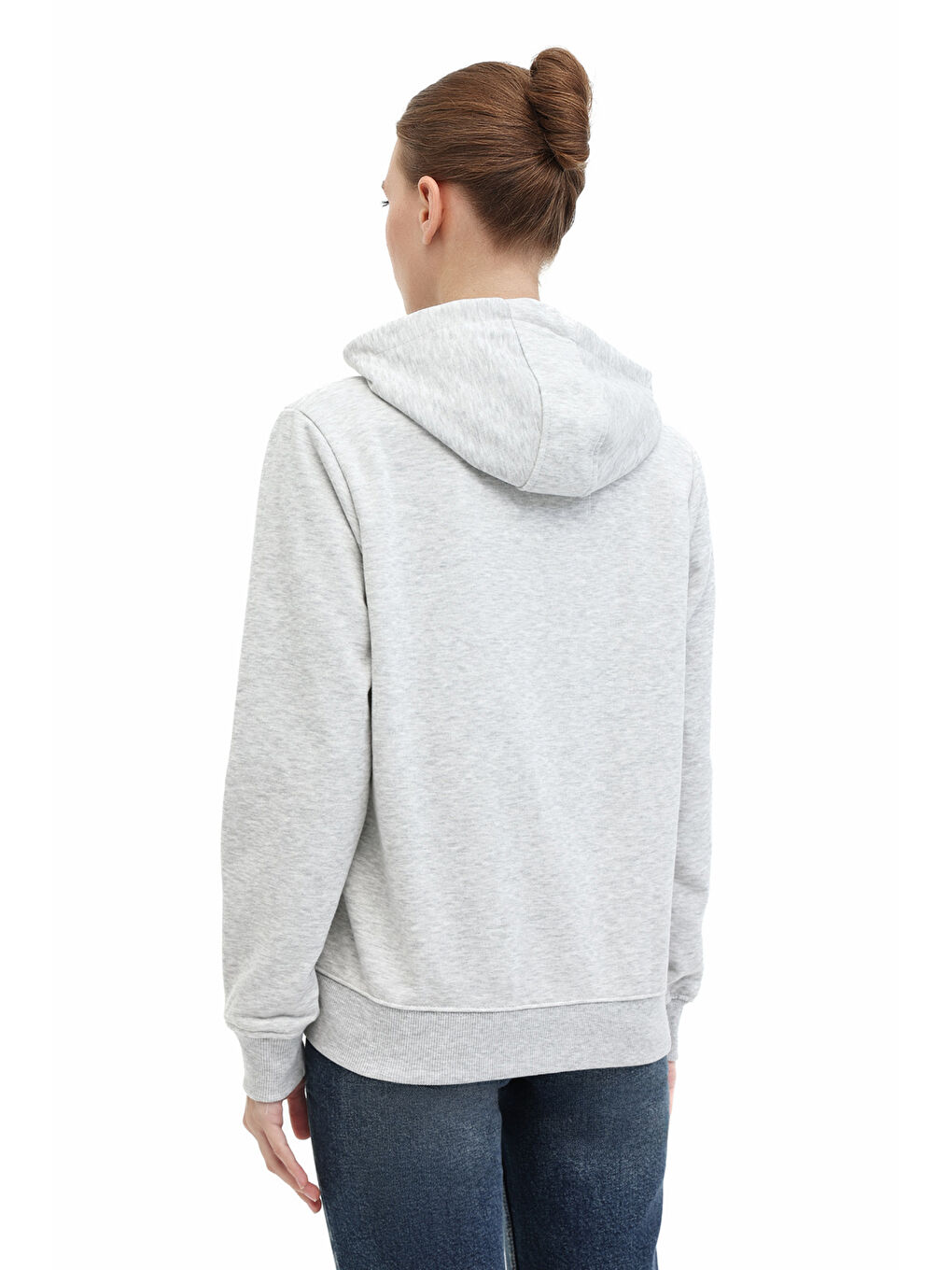 Gri WB 18BELLA-H 5PR GRI MELANJ Kadın Eşofman Üstü-1