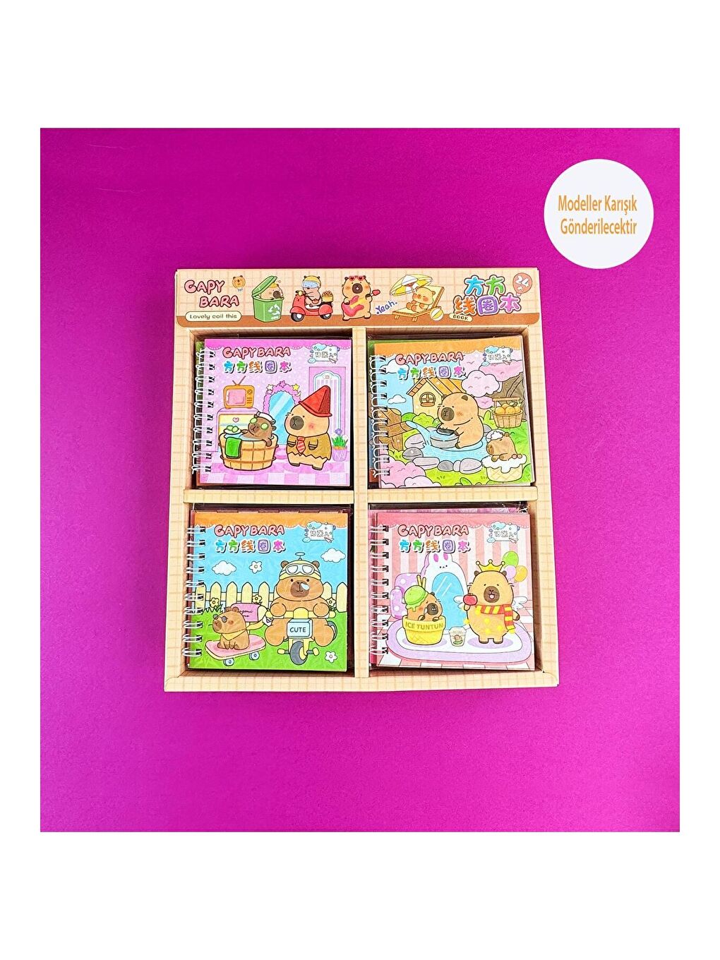 Spiralli Sticker Defter 1 Adet