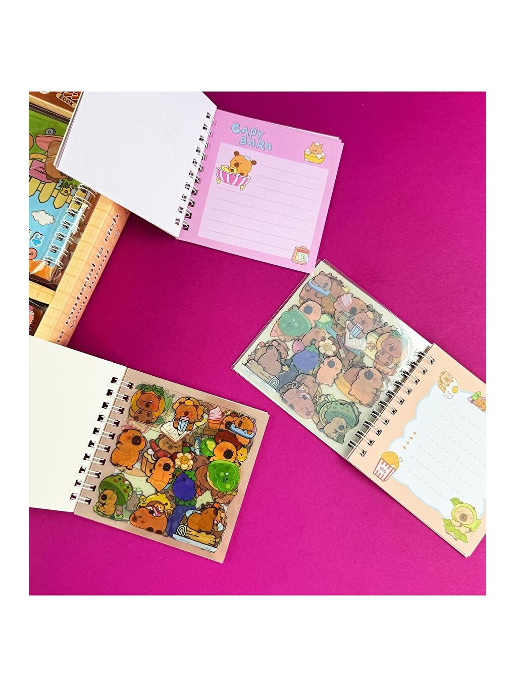 Spiralli Sticker Defter 1 Adet-1