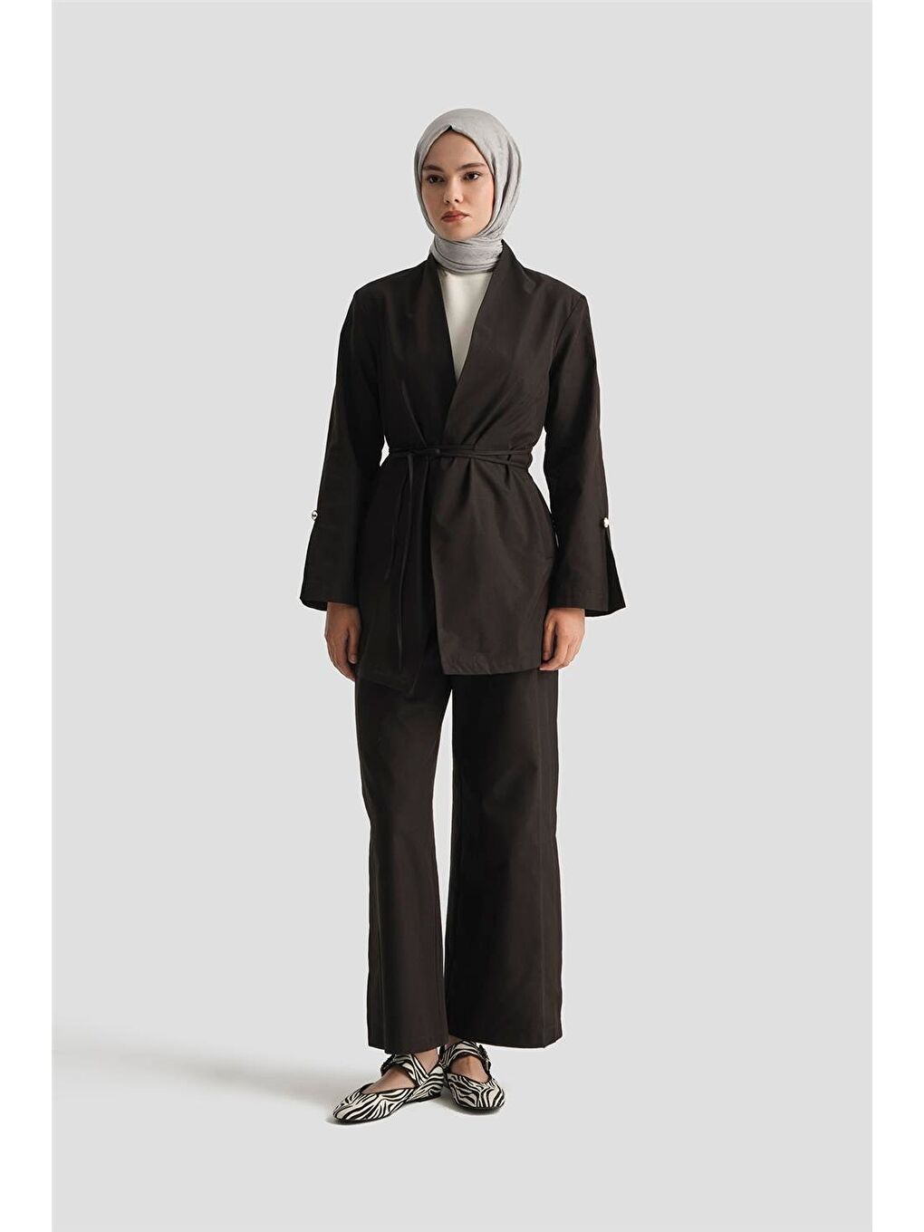 Blazer Ceketli Takım 25Y6007 Siyah-1
