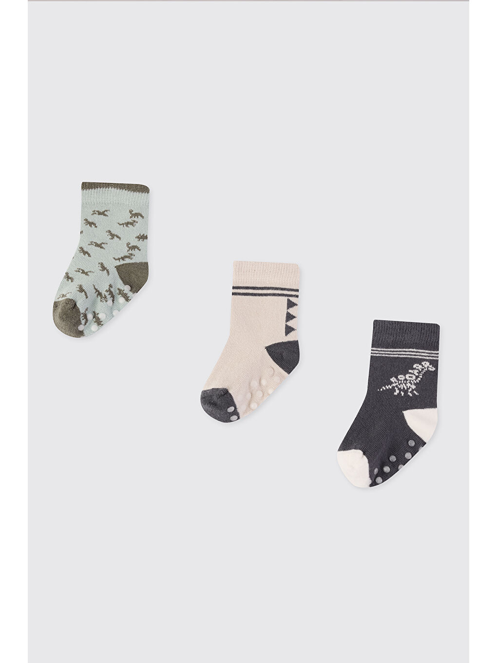Karışık Erkek Bebek 3'lü Soket Çorap