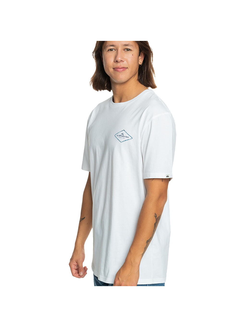 Omni Lock Erkek Beyaz Tişört-1