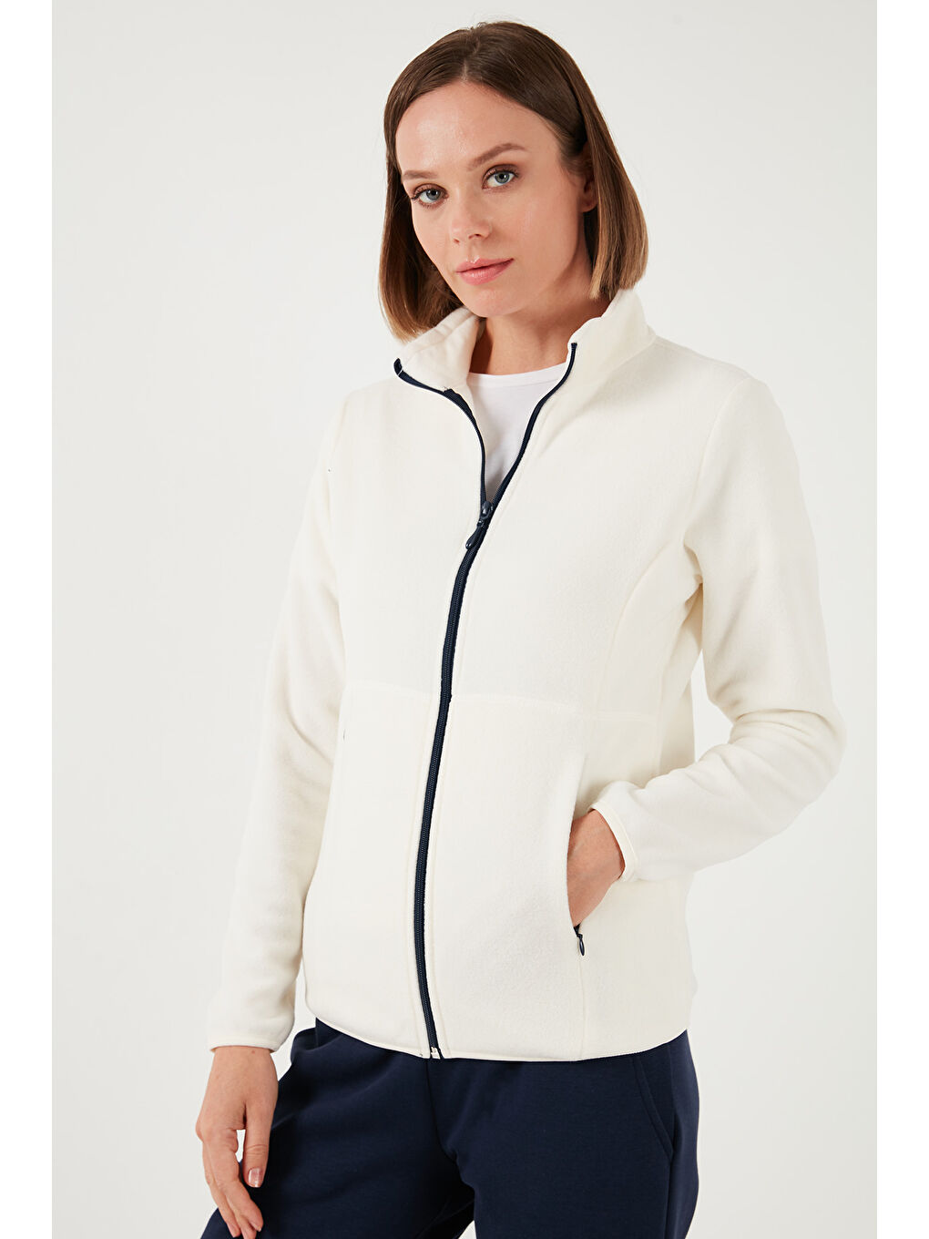 Mor Slim Fit Anti-Pilling Tüylenme Yapmayan Fermuarlı 2'li Paket Polar Hırka 5907012S2-1