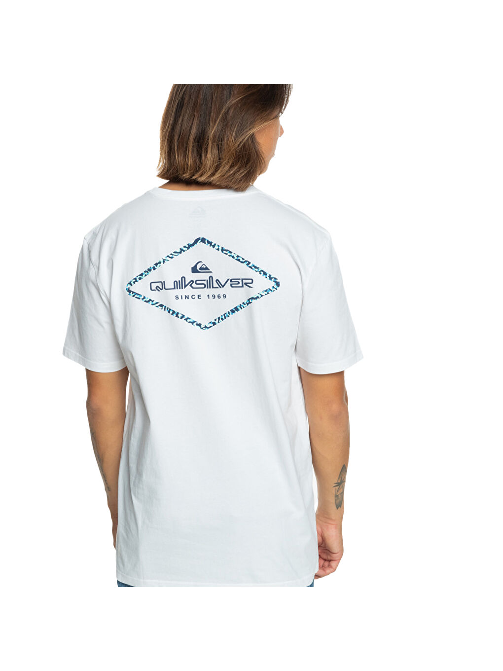 Omni Lock Erkek Beyaz Tişört-3