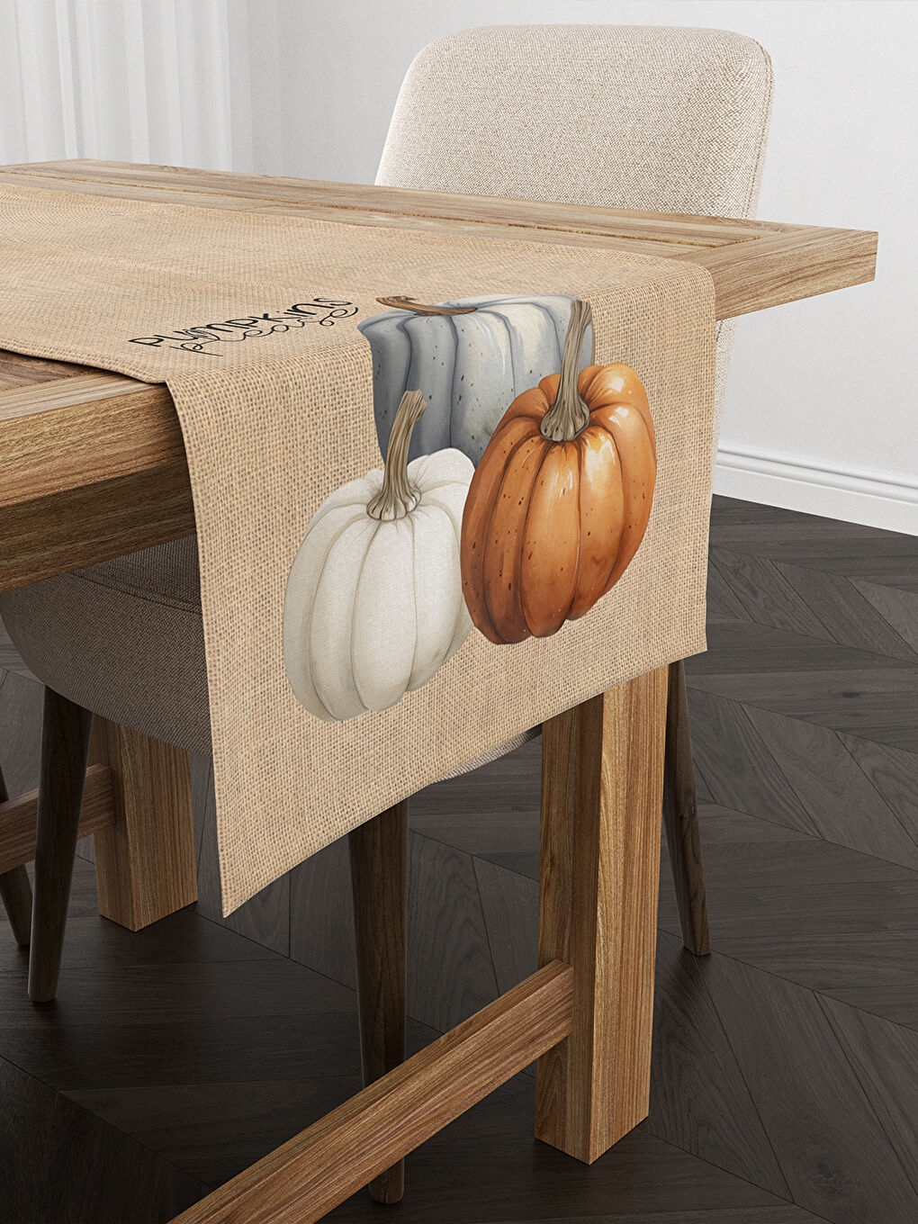 Karışık Sonbahar Desenli Runner Modeli-1