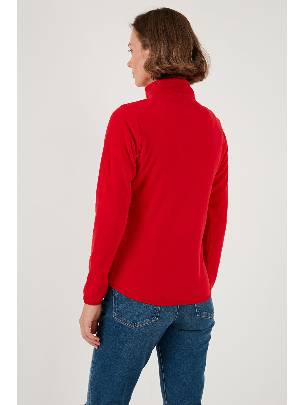 Kırmızı Slim Fit Anti-Pilling Tüylenme Yapmayan Fermuarlı 2'li Paket Polar Hırka 5907012S2-3