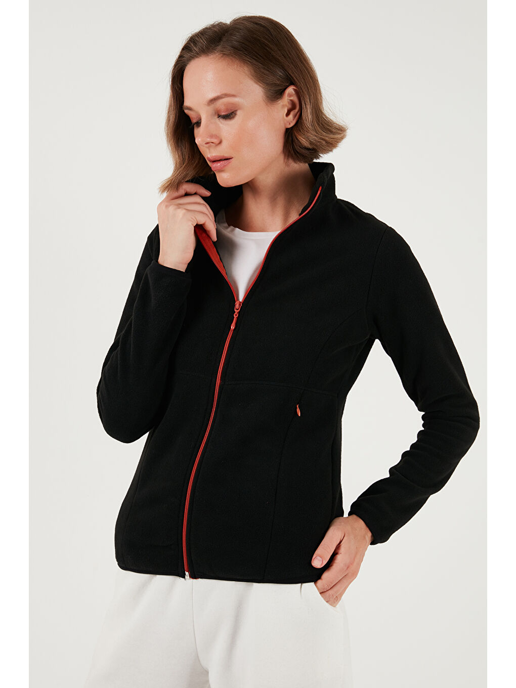 Lila Slim Fit Anti-Pilling Tüylenme Yapmayan Fermuarlı 2'li Paket Polar Hırka 5907012S2-2