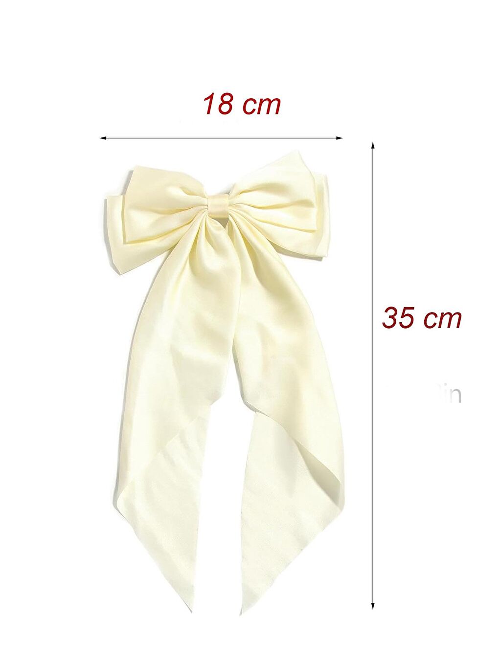 Ekru Uzun Fularlı Fiyonk Otomatik Fiyonk Toka-5