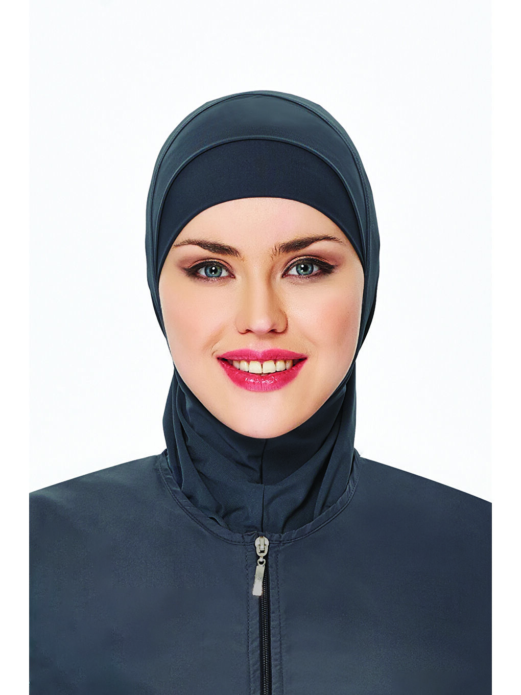 Yüzücü Eşarp Havuz Deniz Eşarp RBE-01 Gri02-3