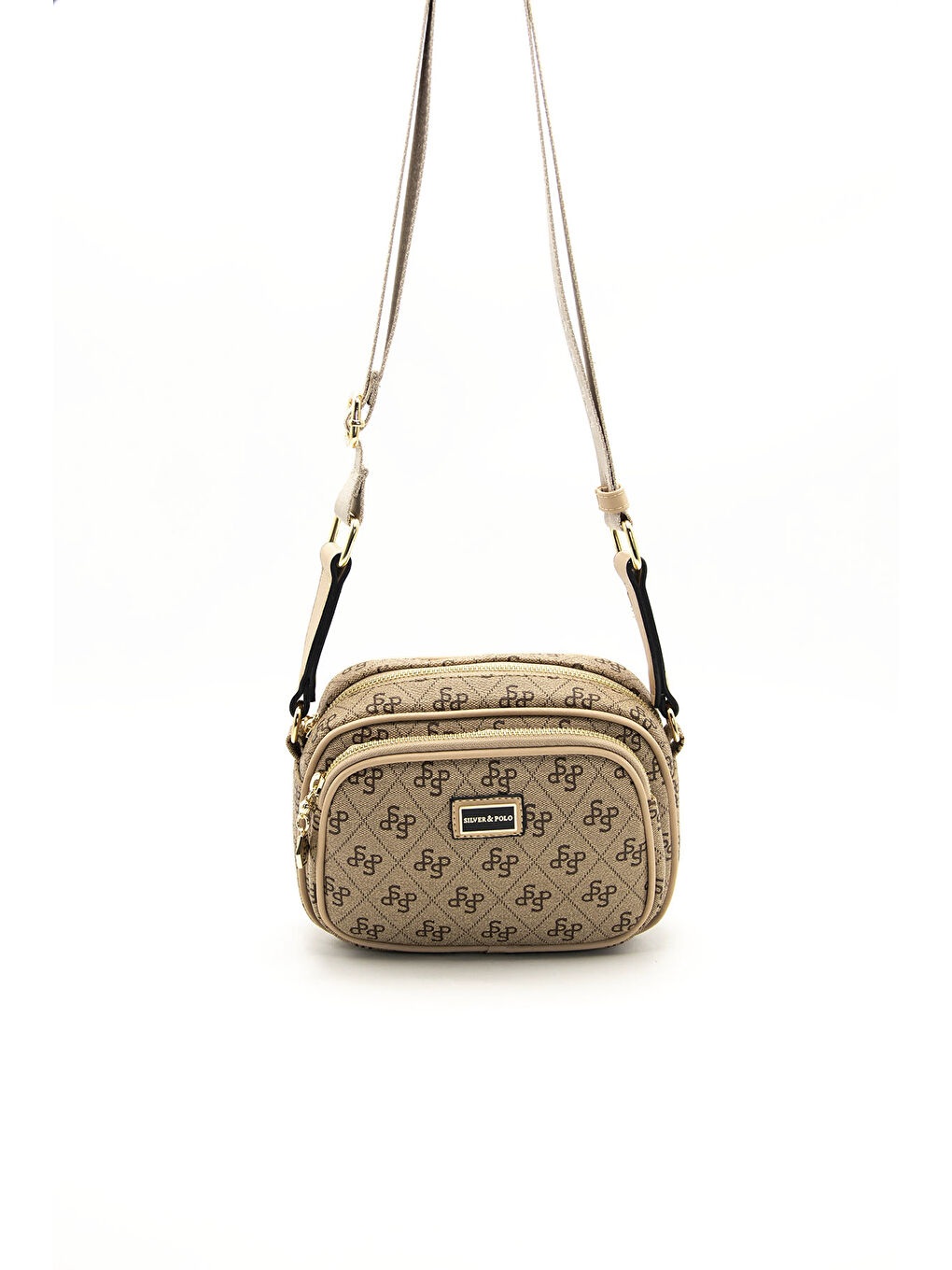 Bej Kadın Çapraz Çanta 1111-44472 ÇAPRAZ BAYAN ÇANTASI M178 KOYU BEJ-MAT TEN-1