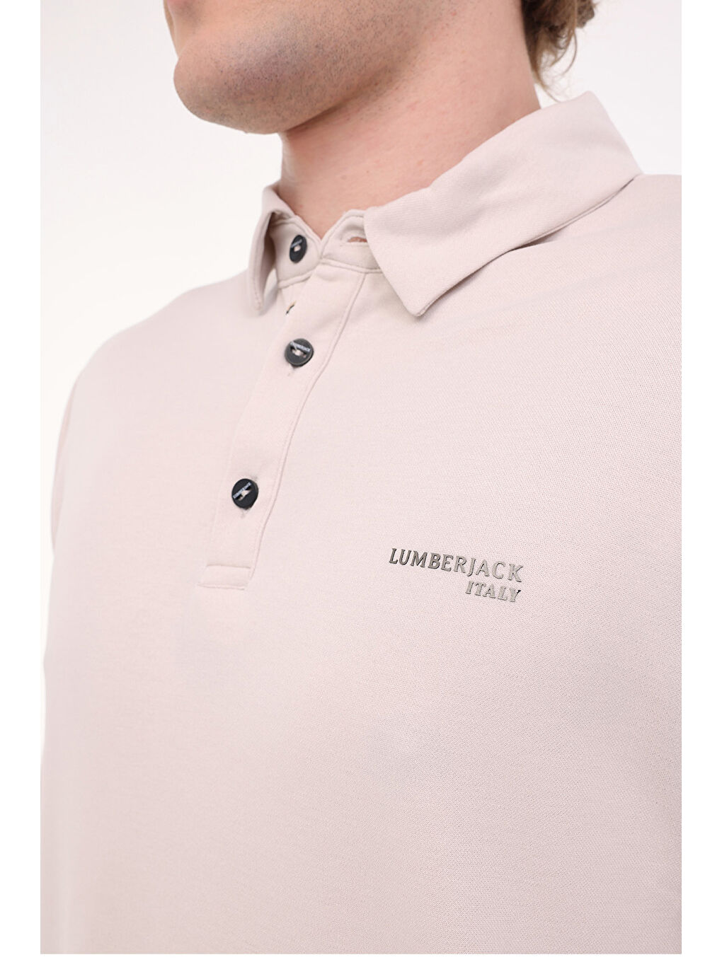 ML LUKE 15ITL1080 5FX Bej Erkek Uzun Kol T-Shirt-3