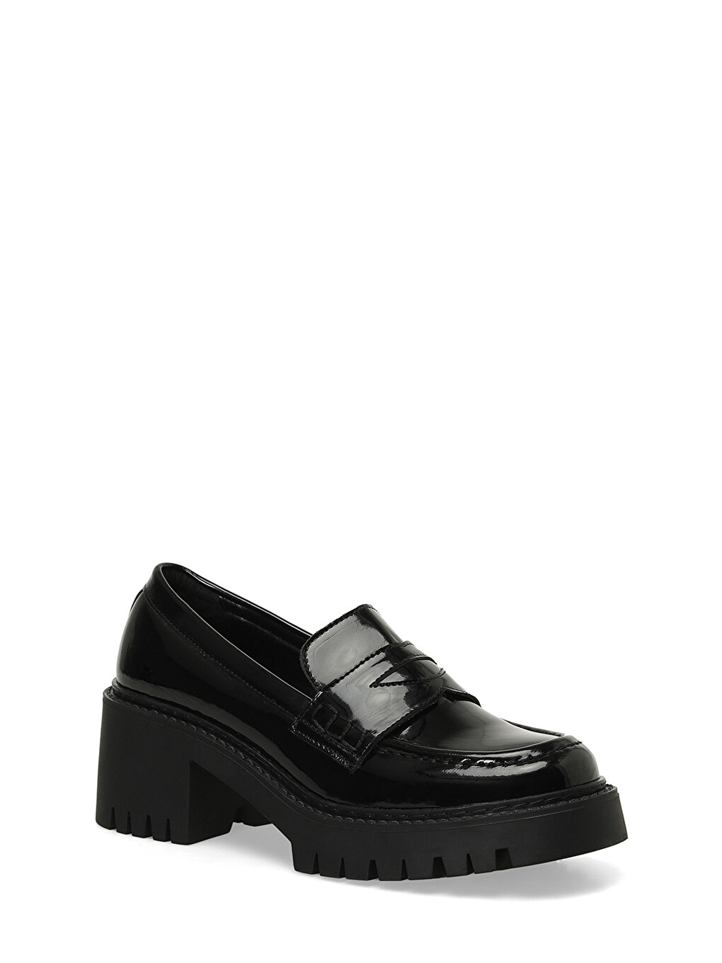 24k-894 4pr Siyah Kadın Loafer Ayakkabı-1