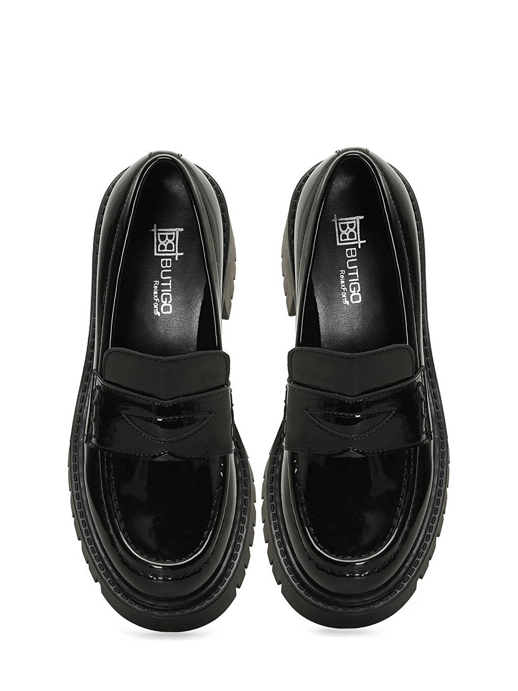 24k-894 4pr Siyah Kadın Loafer Ayakkabı-3