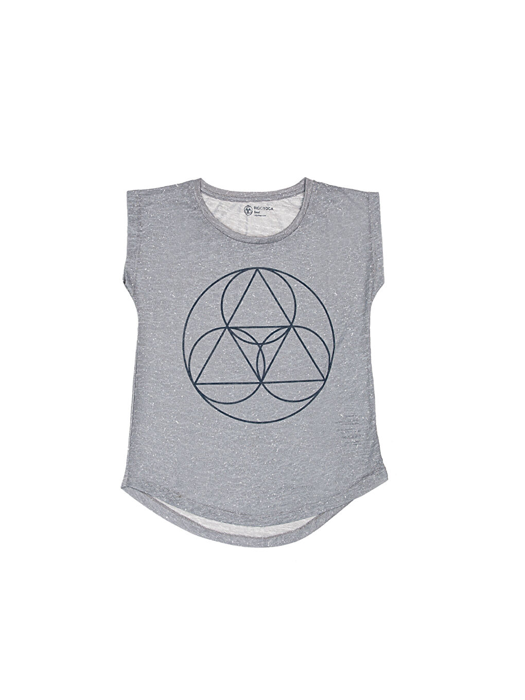 BiggYoga Namaste Gri T-Shirt