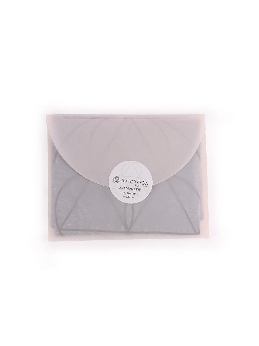 BiggYoga Namaste Gri T-Shirt-2