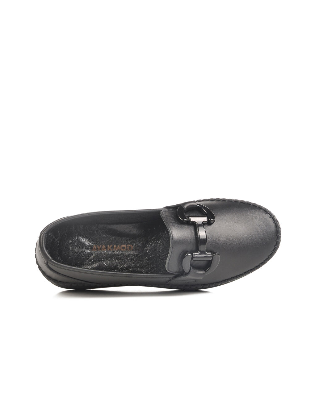 Siyah Hakiki Deri Anatomik Kadın Casual Ayakkabı F-2045 Z-3