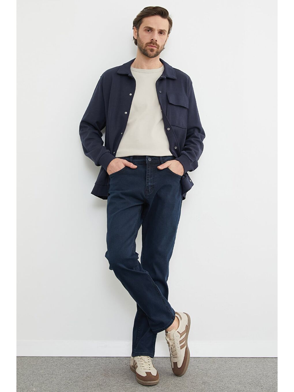 Mavi Büyük Beden Regular Fit Jean-1