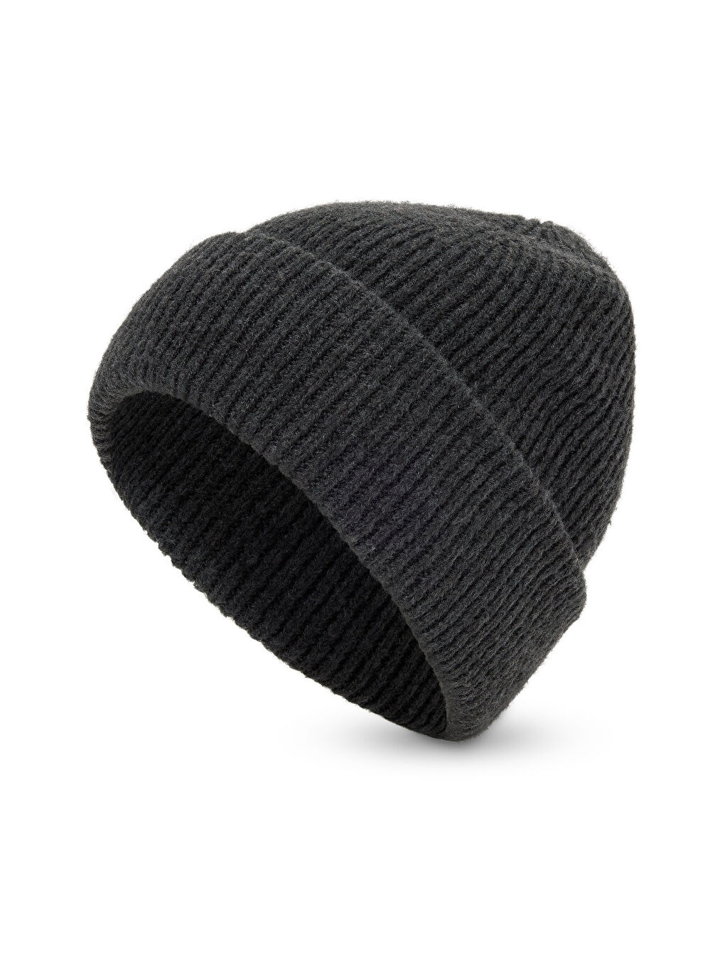 Erkek Örgü Bere Antrasit-1