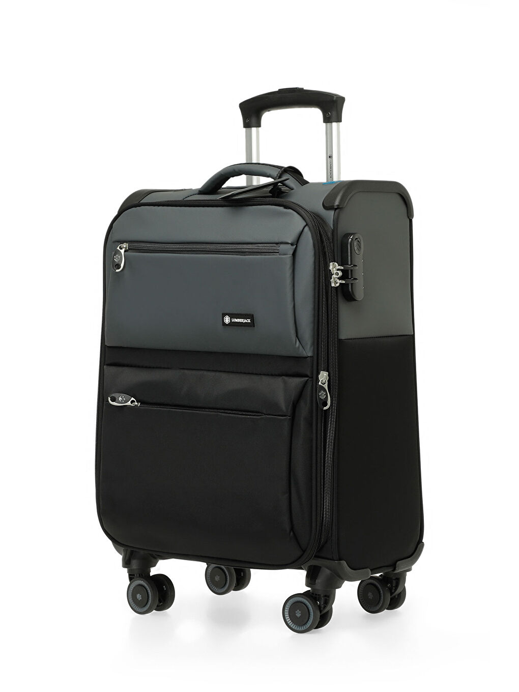 TEKSTIL CIFT RENK -K 5FX Siyah Unisex Küçük Boy Valiz-1