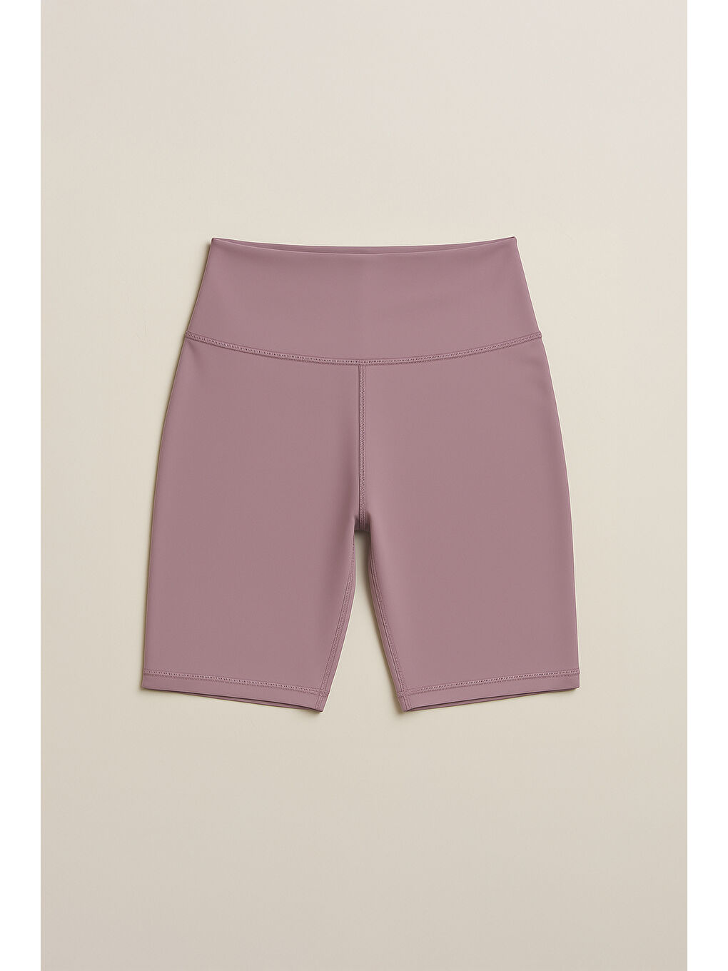 Mor Yüksek Bel Toparlayıcı Kadın Spor Kısa Tayt-1