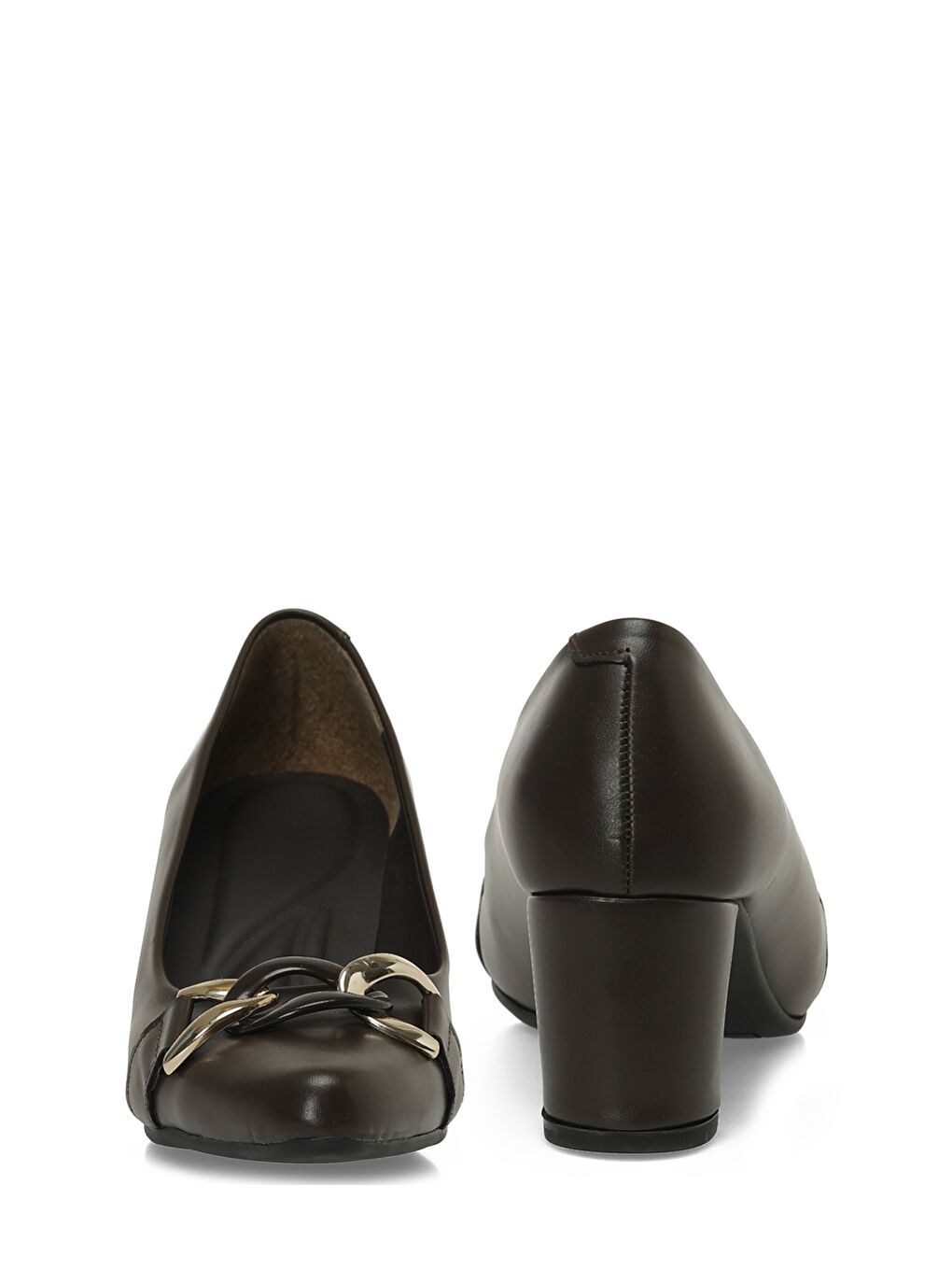 326031.Z 5PR Kahverengi Kadın Topuklu Ayakkabı-4