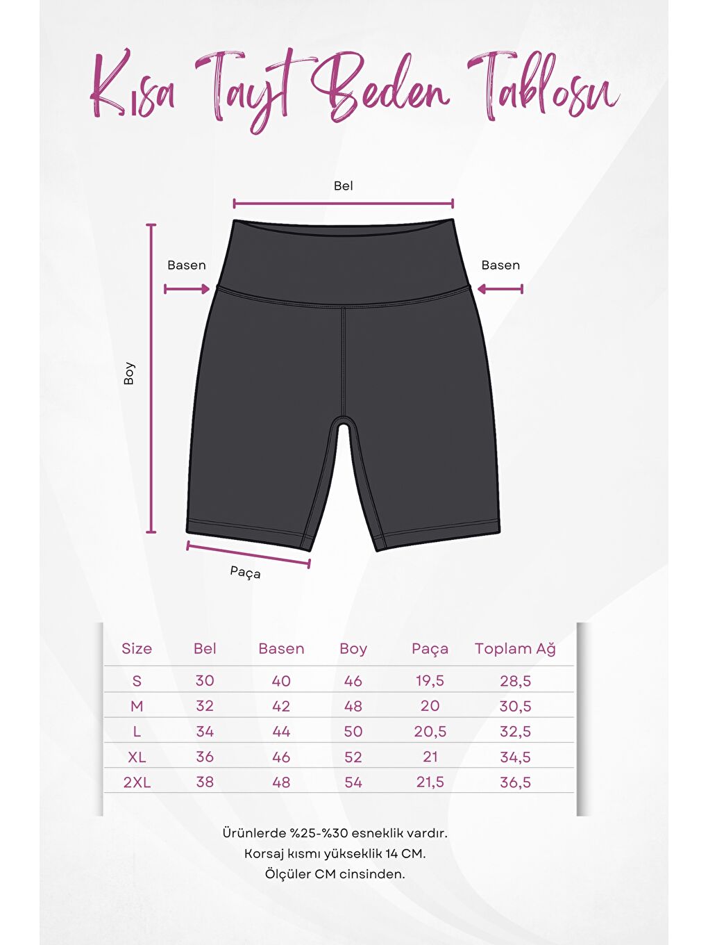 Mor Yüksek Bel Toparlayıcı Kadın Spor Kısa Tayt-4