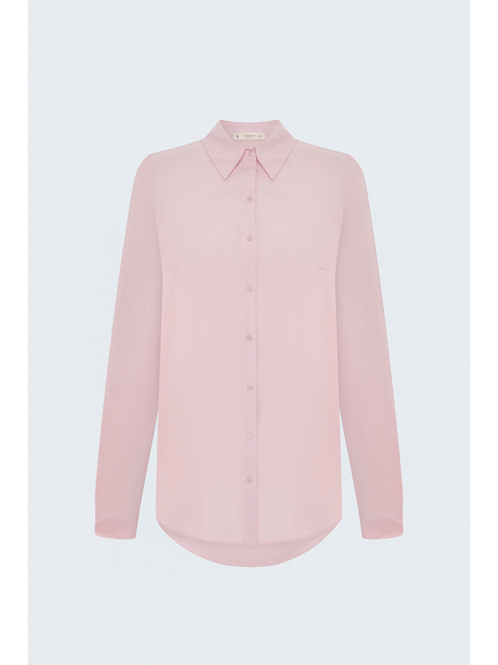 Düz Klasik Gömlek - Pembe-3