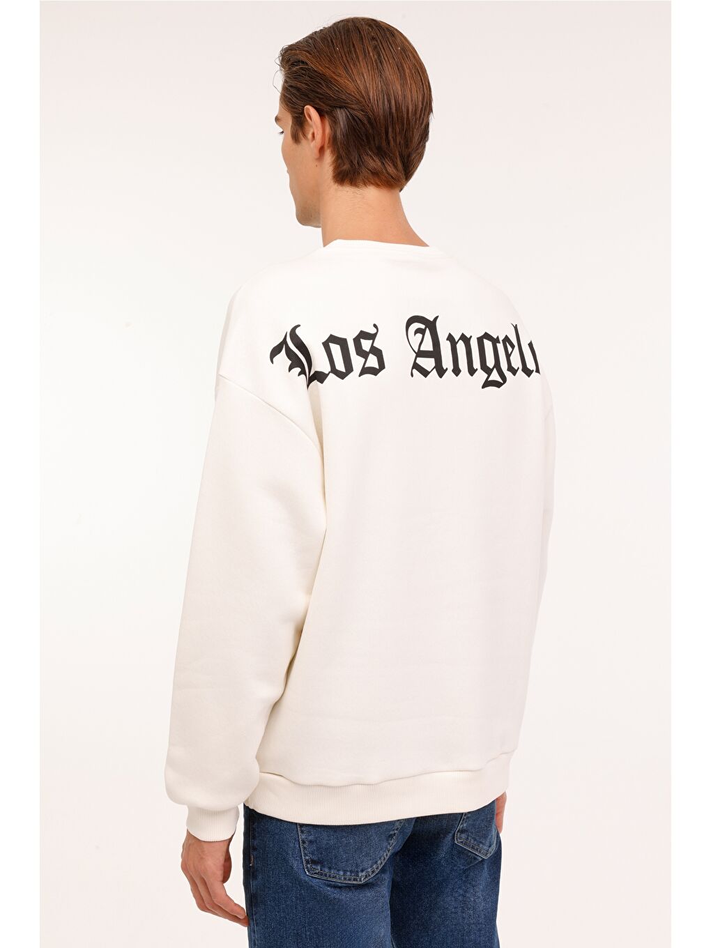 Bej ML FRANK 16CTY114 4PR  Erkek Sweatshirt-1