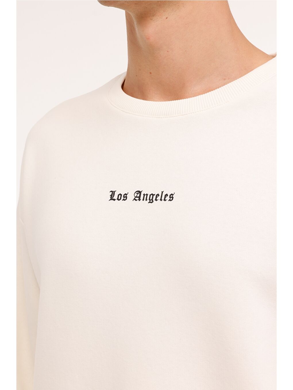 Bej ML FRANK 16CTY114 4PR  Erkek Sweatshirt-3