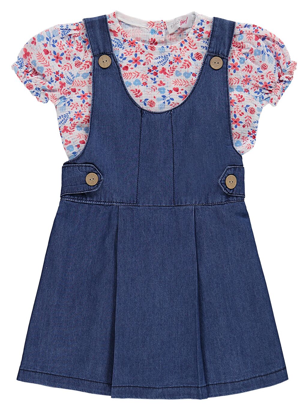 Kız Salopetli Takım - Mavi