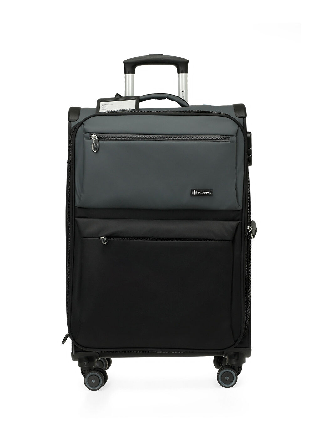 Siyah TEKSTIL CIFT RENK -O 5FX SIYAH MULTI Unisex Orta Boy Valiz