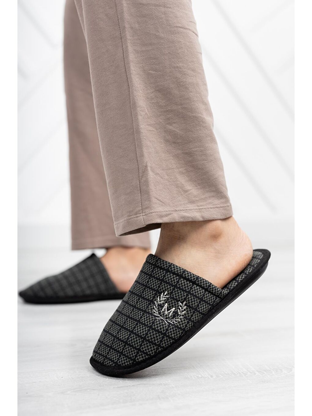 Haki MTF-2150 Erkek Terlik Ev Terliği-1