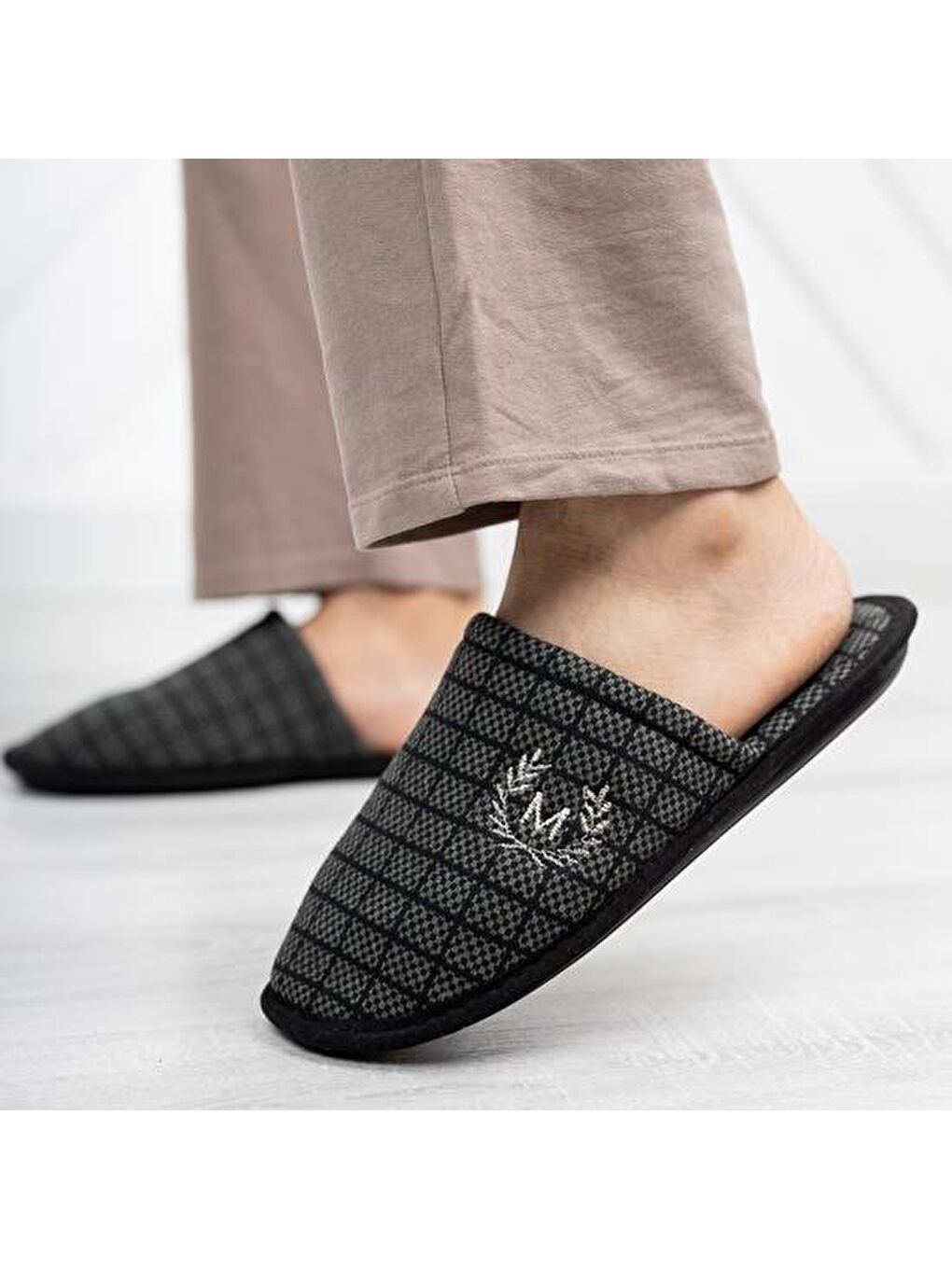 Haki MTF-2150 Erkek Terlik Ev Terliği-3