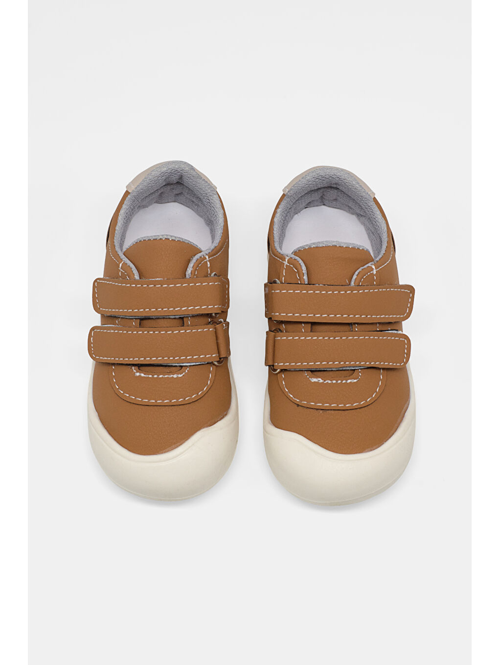 Kahverengi Bebek Unisex Camel İlk Adım Cırtlı Snaker-2