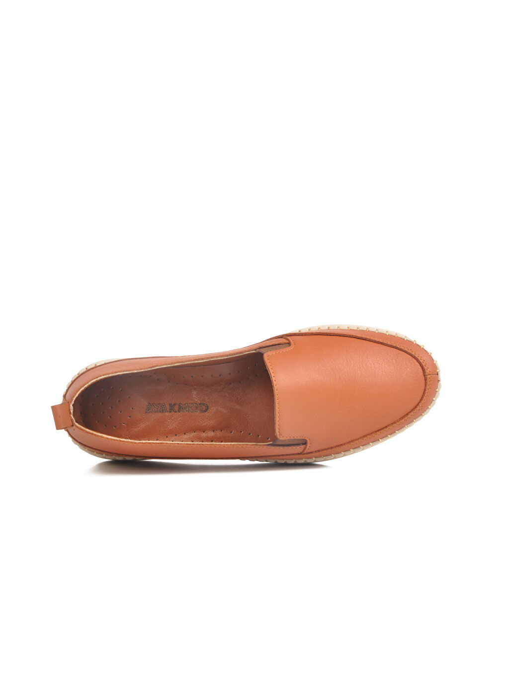 Kahverengi Taba Hakiki Deri Anatomik Kadın Casual Ayakkabı F-7010 Z-3