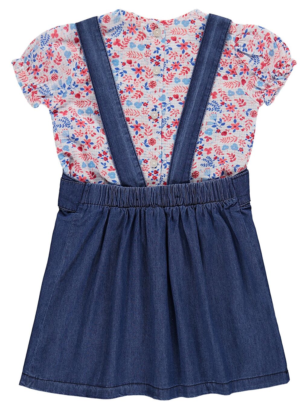 Kız Salopetli Takım - Mavi-2