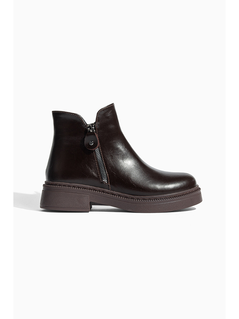 Kahverengi D0899 Soğuk Geçirmez Kışlık Kadın Bot & Bootie