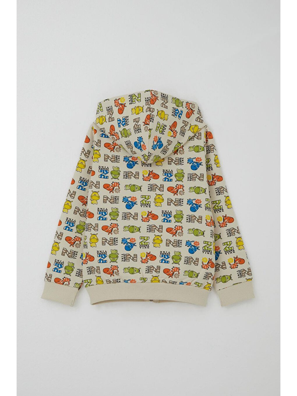 Ekru Erkek Çocuk Eşofman Takımı Zebra Macerası Krem (1.5-5 Yaş)-3