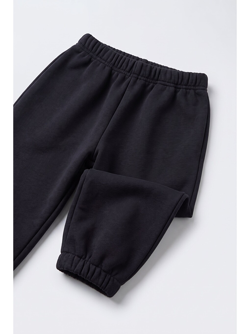 Çocuk Siyah Basic Sweatshirt Ve Eşofman Altı Takımı-3